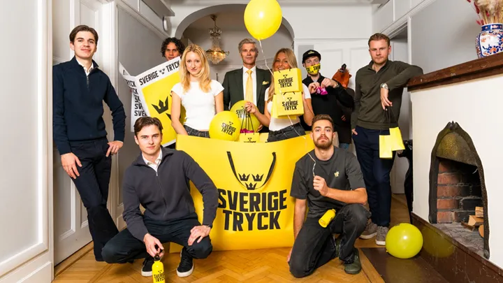 <p>Sverigetryck-gänget satsar på kreativ marknadsföring och vill chocka morgondagens köpare av tryckta produkter.</p>
