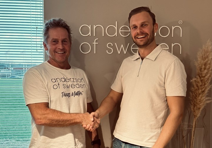 <p>Jonas Andersson, vd på Anderzson of Sweden och Marcus Åkerberg på Krokodil Profil.</p>
