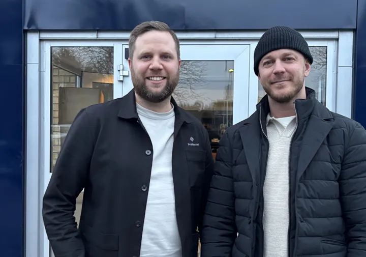 <p>Morgan Kalldin och Tommie Åberg driver Profileriet.</p>
