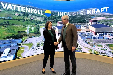 <p>Anna Borg, vd och koncernchef på Vattenfall och Tom Erixon, ordförande i Industrikraft och koncernchef för Alfa Laval.</p>
