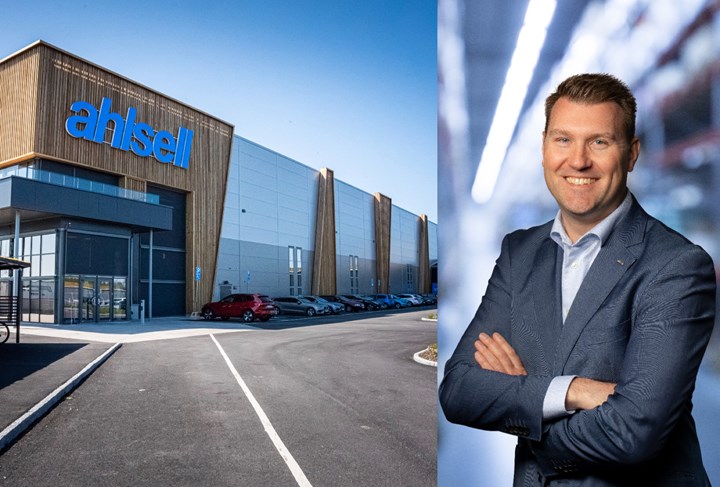 <p>Daniel Johansson, logistikdirektör på Ahlsell Sverige gläds åt miljöcertifieringen.</p>
