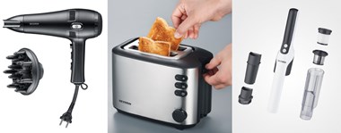<p>Olika hushållsapparater från Severin.</p>
