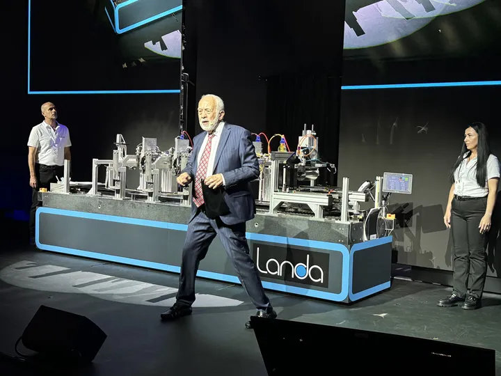 <p>Benny Landa på Drupa-mässan i fjol.</p>
