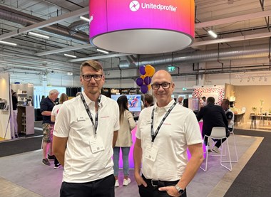 <p>Djuråsföretaget Unitedprofile med Emil Naula, kommunikationschef, och Johan Goot, vd, ställde ut på Nordic Profile Fair i Jönköping.</p>
