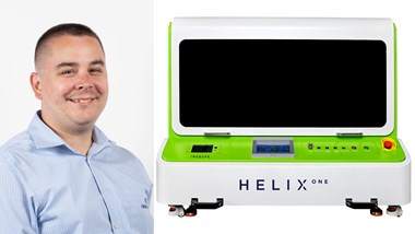 <p>Gregory Harwood på Inkcups säger att Helix One har ett överkomligt pris, kompakt design och är skalbar – vilket gör den till en idealisk lösning för företag som vill börja trycka direkt på cylindriska objekt.</p>
