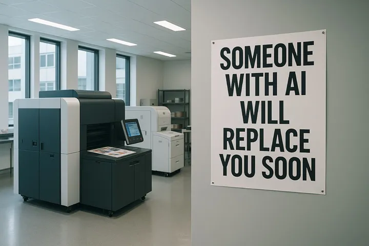 <p>AI-verktyg tar över allt fler av arbetsuppgifterna på tryckeriet.</p>
