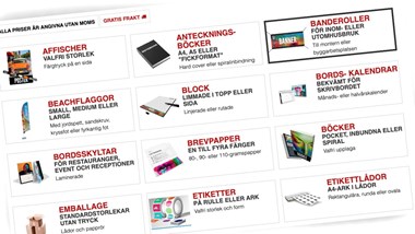 <p>Startar e-handel av trycksaker i samarbete med stor tryckerikoncern.</p>
