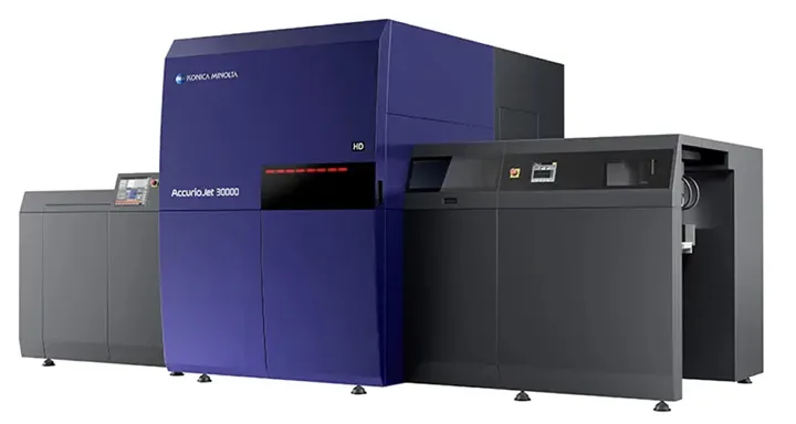 <p>B2-pressen Accurio Jet 30000.</p>
