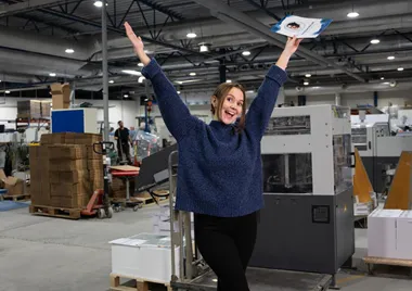 <p>Skådespelerskan och profilen Vanessa Möller visar upp den grafiska branschen på sociala medier.</p>
