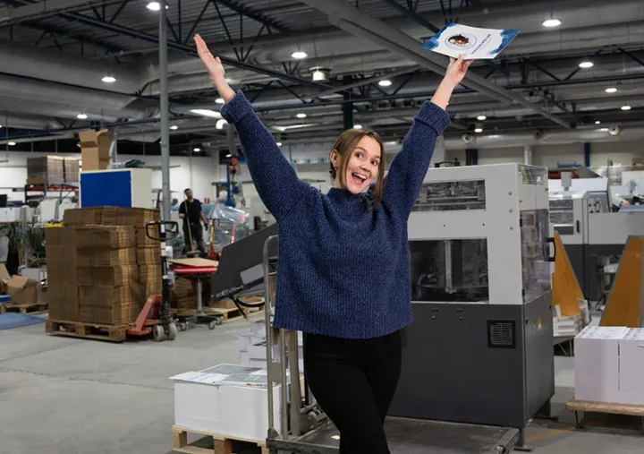 <p>Skådespelerskan och profilen Vanessa Möller visar upp den grafiska branschen på sociala medier.</p>
