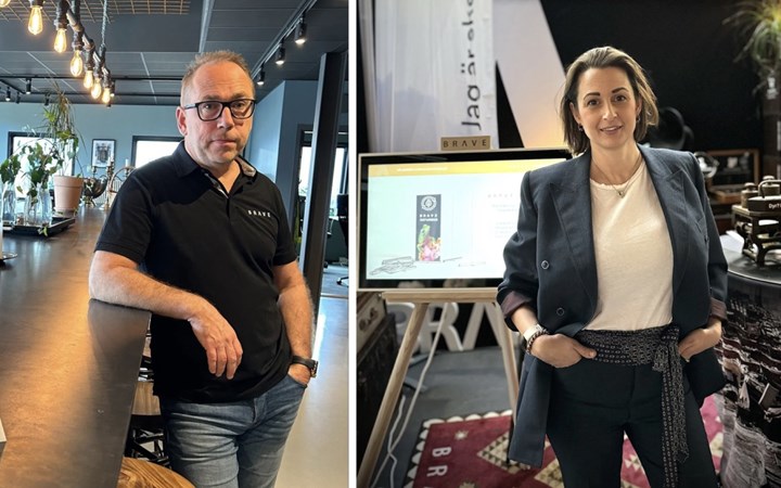 <p>David Bergman lämnar över vd-stolen till Emilia Bernehjält.</p>
