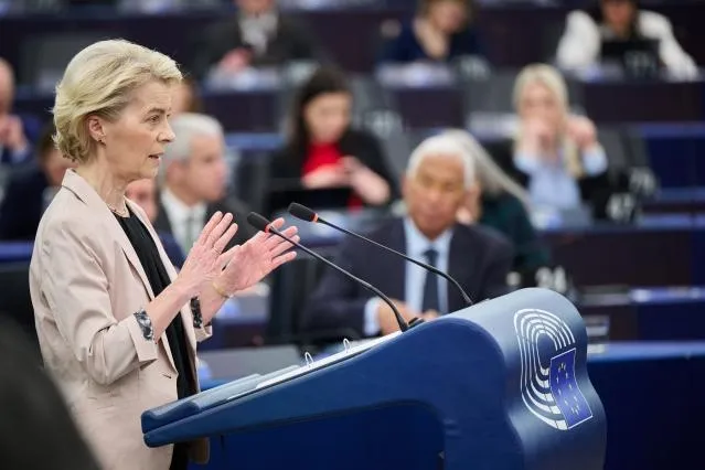 <p>EU-kommissionens ordförande Ursula von der Leyen.</p>
