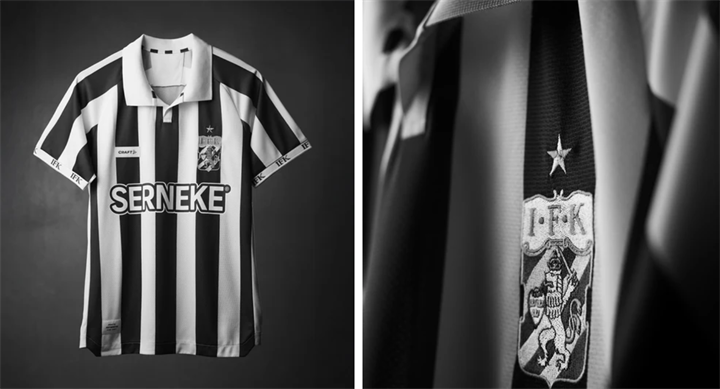 <p>Fotografier med på den nya blåvitt-tröjan, framtagna med speciell teknik.</p>
