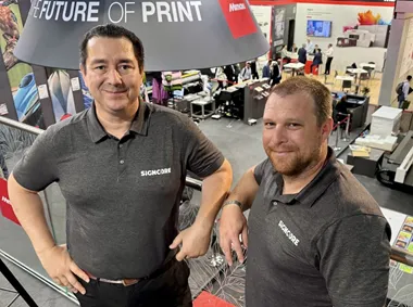 <p>Robert Nyblom och Simon Nyman på Signcore, som firar ett år, bjuder in till öppet hus.</p>
