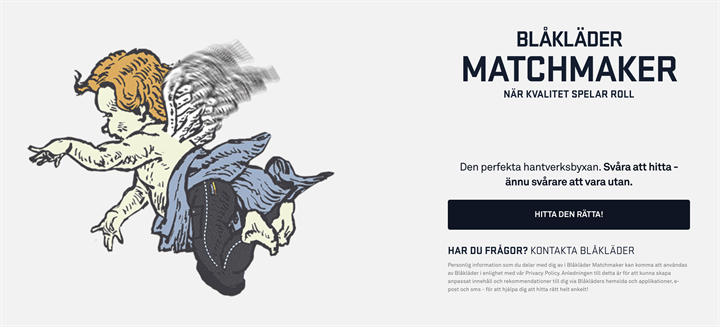 <p>Blåkläders nya tjänst låter dig hitta din perfekta ”arbetsbyxa-match” genom att besvara några enkla frågor.</p>
