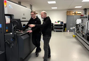 <p>David Nygren och Daniel Andersson på Karamello.</p>
