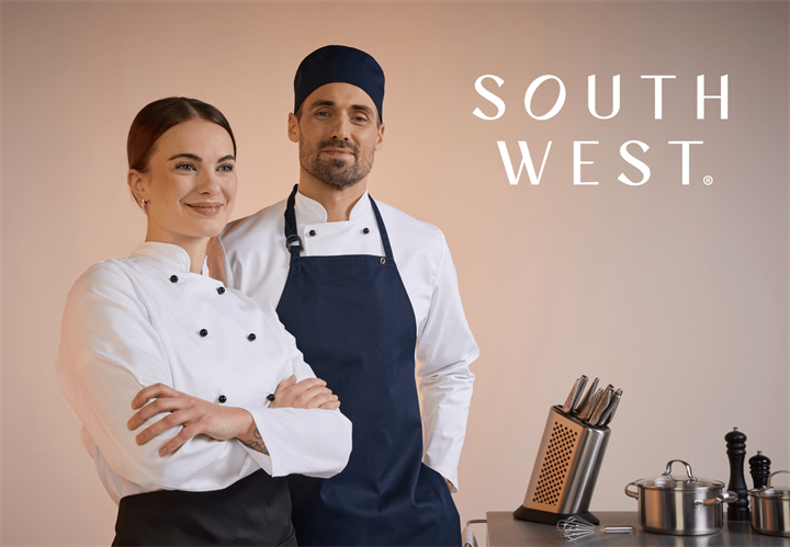 <p>Båstadgruppens varumärke South West lanserar ny kollektion av kockkläder.</p>
