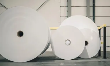 <p>Lessebos papper på återvunnen fiber har lågt CO2-avtryck.</p>
