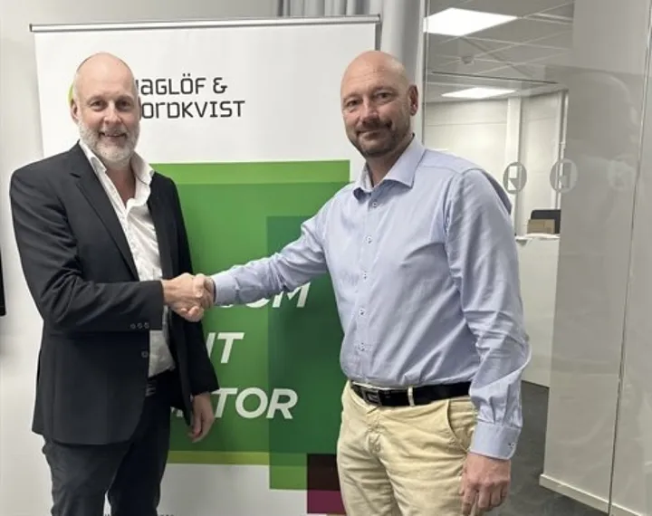 <p>Filip Nordkvist, grundare och vd på Haglöf & Nordkvist och Mikael Falk, vd på Docupartner i Stockholm bildar ny företagsgrupp.</p>
