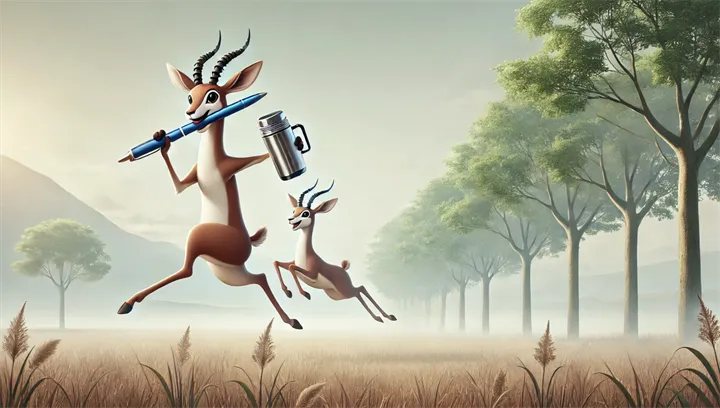 <p>Få men söta är årets profil-gaseller.</p>
