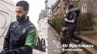 <p>Bilder på de nya arbetskläderna som personalen på Hr Björkman bär.</p>
