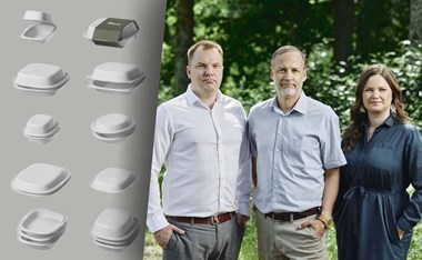<p>Teamet på Metsä Spring som utvecklar den nya produkten.</p>
