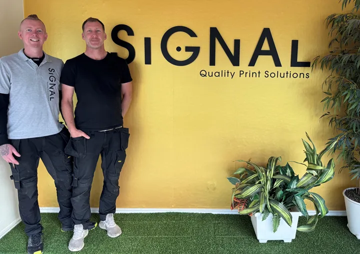 <p>Oskar Berg och Robert Danielsson är ägare och grundare av Signal.</p>
