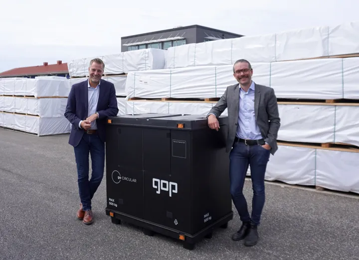 <p>Materialleverantörens återvinningsboxar för utplacering i kundernas produktionsmiljöer.</p>
