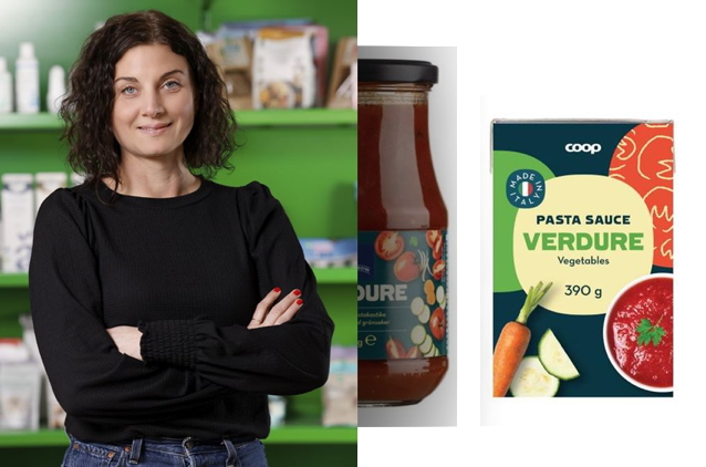 <p>Minna Björklund på Coop.</p>
