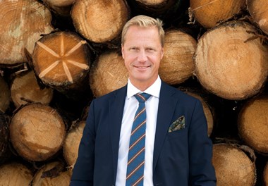 <p>Henrik Sjölund presenterade kvartalsrapporten från Holmen.</p>
