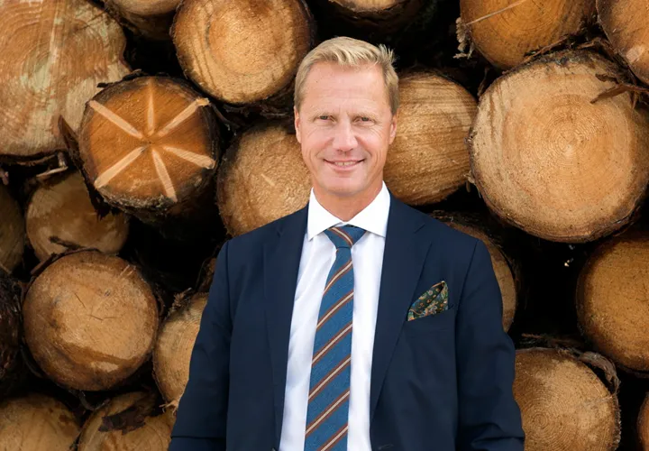 <p>Henrik Sjölund presenterade kvartalsrapporten från Holmen.</p>
