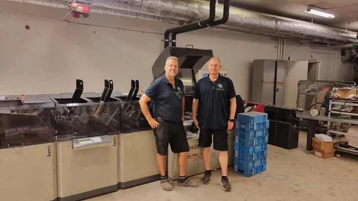 <p>Thomas Nordlundh, vd, och produktionschefen Jan Simonsen på DRX/DR Experten i Malmö.</p>
