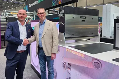 <p>Patrik Agblad, Visutech och Martin Sandén, Sandéns Security Printing AB</p>
