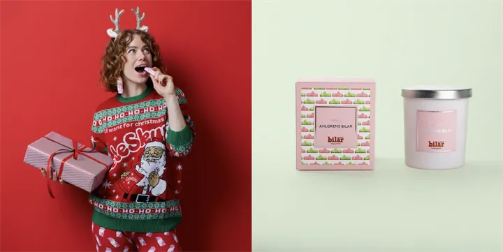 <p>Doftljus med doft av Ahlgrens bilar är en av de produkter i shoppen som fått uppmärksamhet.</p>
