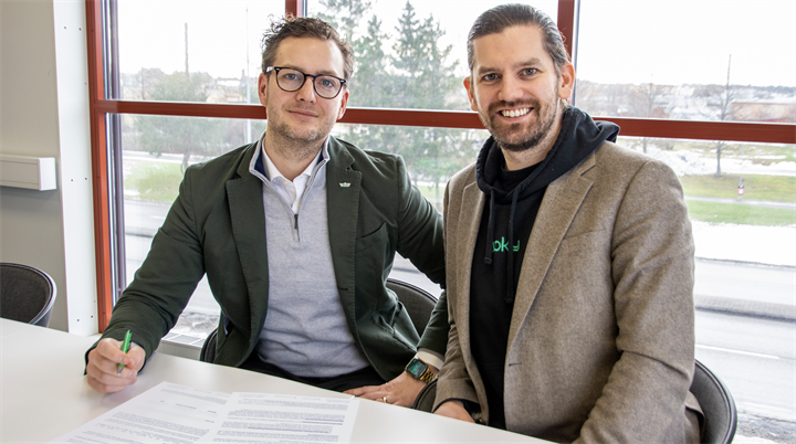 <p>Adam och Johan Zollner på Voky.</p>
