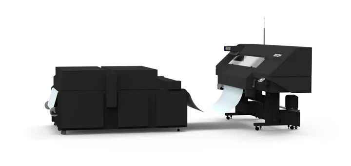 <p>Maskinlinjen Ricoh Pro D1600 producerar transfer från rulle till rulle. </p>
