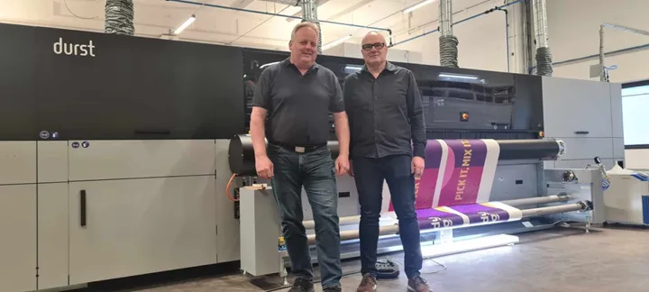 <p>Lars-Inge Brännmar, teknisk chef, och Magnus Pettersson, produktionschef, på Eskils tryckeri.</p>
