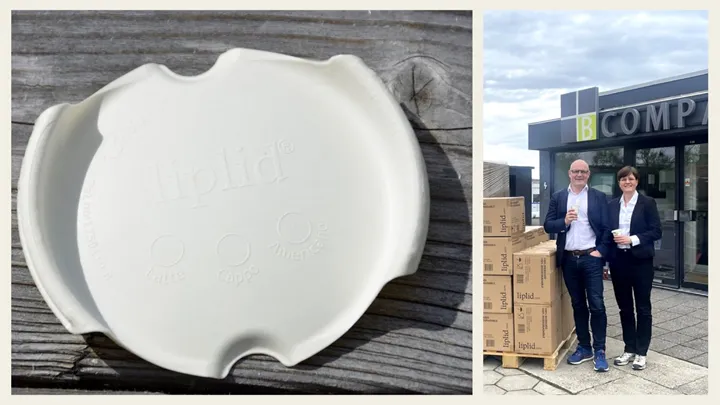 <p>Liplids pappersbaserade lock till kaffemuggar börjar säljas via en dansk distributör.</p>
