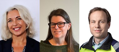<p>Annelie Karlsson, Combitech, Kajsa Fougner, Biosorbe och Anders Andersson, Billerud Gruvöns bruk.</p>
