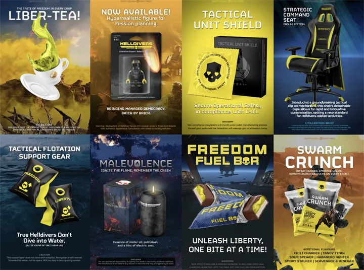 <p>Några av de fiktiva produkter Sergio Stomerz konceptutvecklat. </p>
