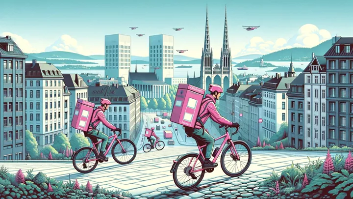 <p>Utklädda till cykelbud tog de sig fram obemärkta.</p>
