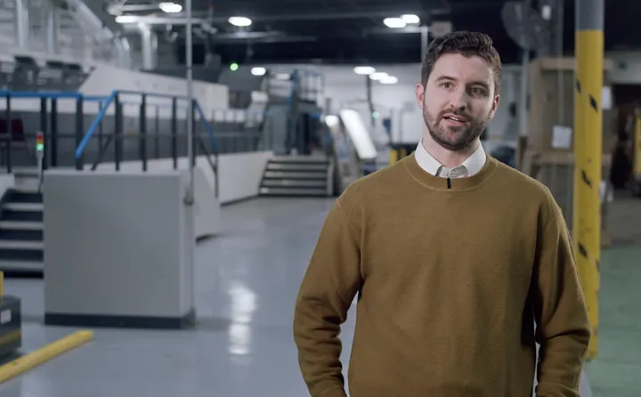 <p>Jake Sutherland driver förpackningstryckeriet Sutherland Packaging.</p>
