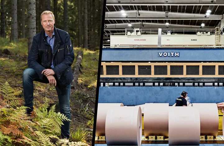 <p>Henrik Sjölund är vd för Holmen.</p>
