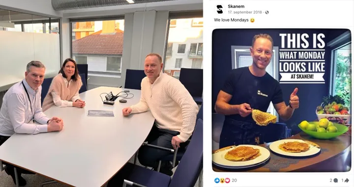 <p>CFO, Samuel Tegern, CEO, Maryne Lemvik, och nu Group Director Skanem, Eirik Bergh.</p>
