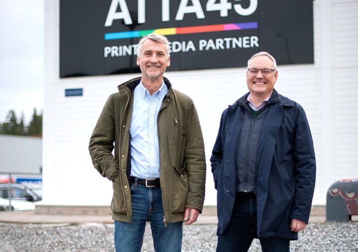 <p>Tomas Reinhed och Erik Mauritzon på Åtta45.</p>
