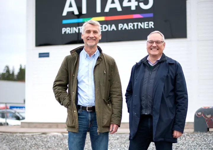 <p>Tomas Reinhed och Erik Mauritzon på Åtta45.</p>
