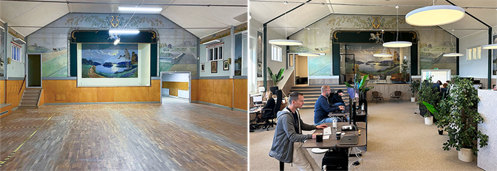 <p>Delar av Unitedprofiles nya lokaler efter flytten till en i trakten välkänd byggnad.</p>
