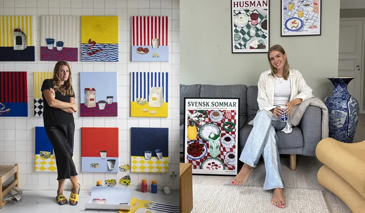 <p>Emilia Ilke och Elin PK har skapat exklusiva posters för Lidl.</p>
