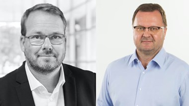 <p> Joakim Johannesson, vd Emballator Mellerud, och Harri Laaksonen, vd Europak Oy</p>
