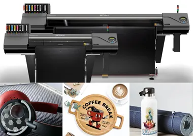 <p>Den nya serien skrivare kan printa på tjocka och ojämna material.</p>
